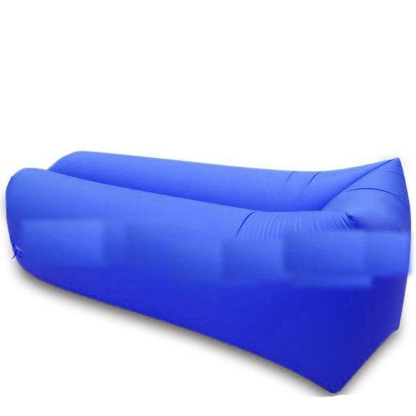 

outdoor pads 2021 solid color household folding inflatable bed water portable sofa lunch break fast lazy