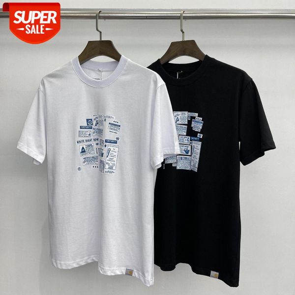 

ha t short-sleeved casual fashion student couple t-shirt #t69v, White;black