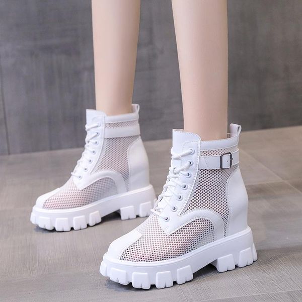 

boots women's rubber shoes round toe boots-women rain elegant summer lolita sports 2021 ladies lace-up slip-on pu increased int, Black