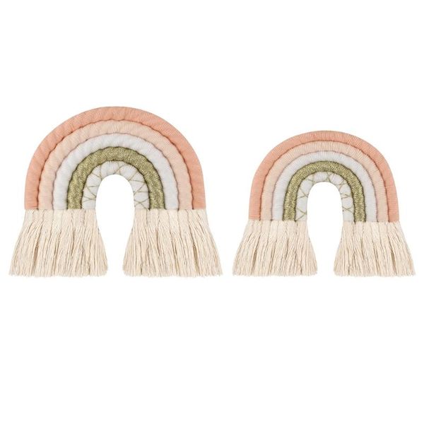 

decorative objects & figurines dropship rainbow tapestry macrame wall hanging boho decoration nursery home-stay dorm apartment bedroom headb