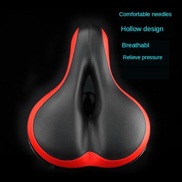 

bike saddles mountain bicycle saddle hollow breathable absorbent rainproof soft memory foam leisure seat