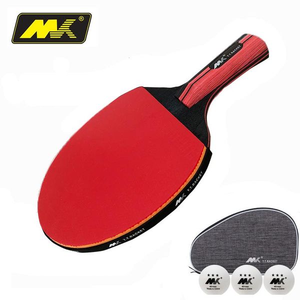 

original 6 stars table tennis racket ddouble pimples-in rubber pong tenis de mesa with bag raquets