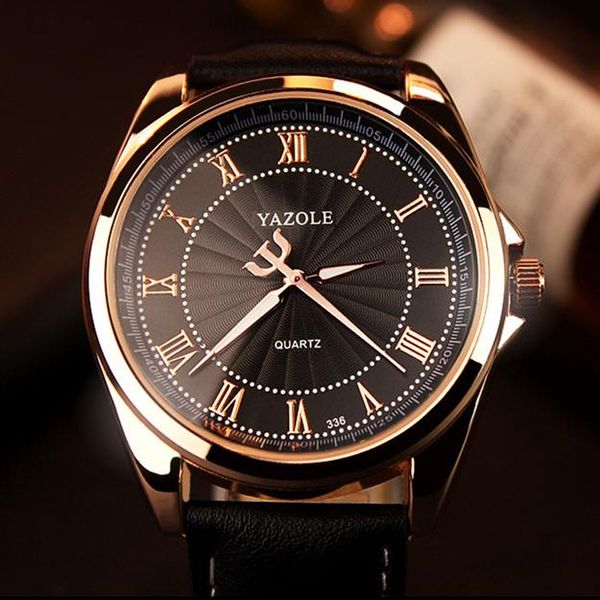 

wristwatches yazole quartz watch men 2021 watches clock wrist quartz-watch hodinky relogio masculino erkek kol saati, Slivery;brown