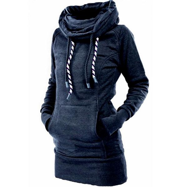 

women's hoodies & sweatshirts casual streetwear women turtleneck sweatshirt embroidery star back fitted hoodie cord polerones 2021 tuni, Black