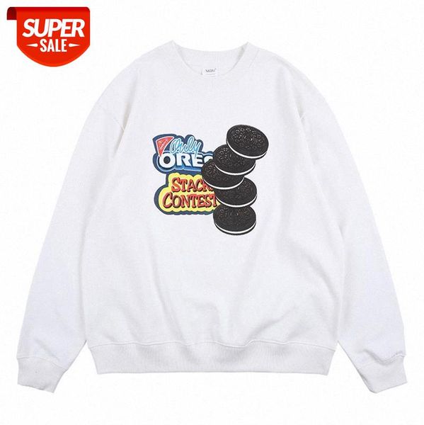 

nagir men's deflation 20aw made extreme national tide foam printing round neck sweatshirt #uv2i, Black