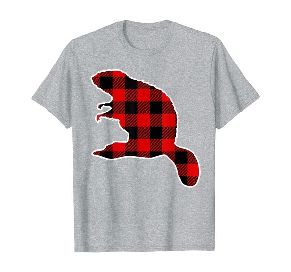 

gopher red buffalo plaid rodent matching pj family gift t-shirt, White;black