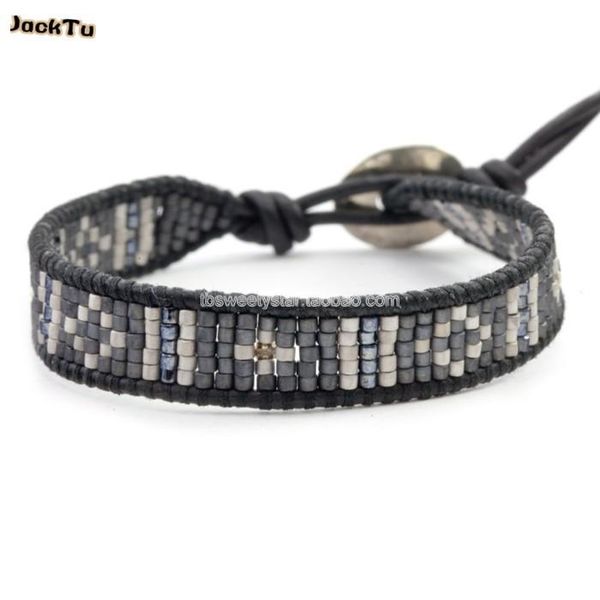 

tennis grey mix seed bead 5 layering bracelet, Golden;silver