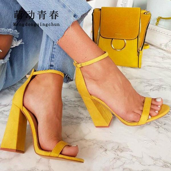 

women sandals fashion open toe high heels leopard buckle strap thick shoes summer ladies party pumps, Black