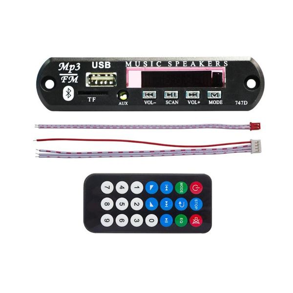 

& mp4 players 5v/12v car mp3 decoder board wma fm radio wireless bluetooth audio module professional parts