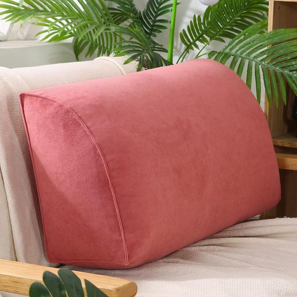 

pillow large triangle office living room princess sofa cushion hard sponge back cushions can be removed and washed