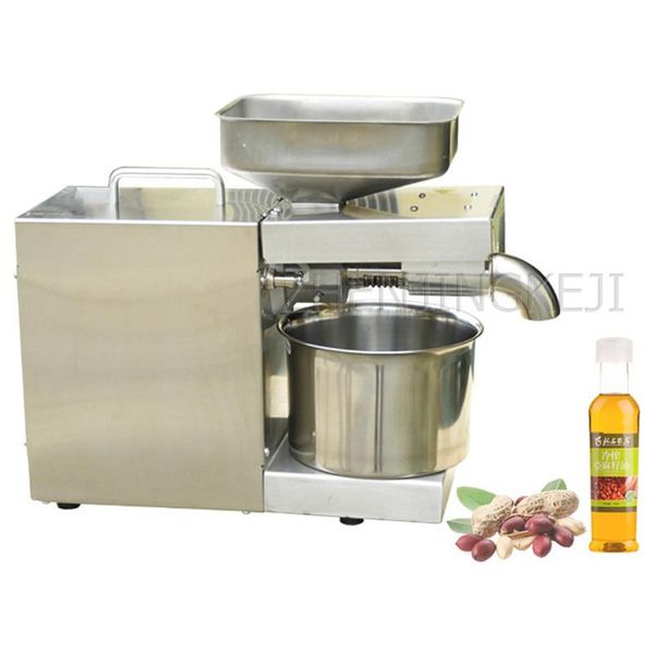 

small oil press peanut soy sesame walnut plant seeds stainless steel kitchen home appliances fully automatic 750w pressers