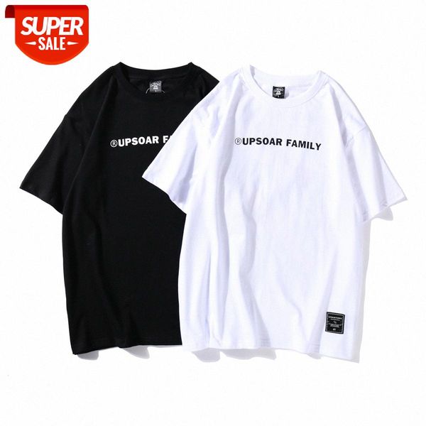 

men and women of the same style couple round neck short-sleeved t-shirt street fashion flow positive negative picture print black whit #ku7v, White;black