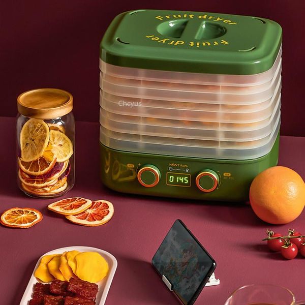 

upgraded style 5-layer fruit dryer household small automatic meat flower tea dehydrated pet snack drying dehydrators