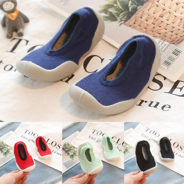 

first walkers indoor baby stuff non slip shallow toddler shoes infant solid color floor socks calcetines tobilleros