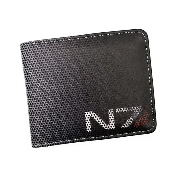 

game wallet mass effect skyrim cool coin purse for young boy girl leather short money bag, Red;black