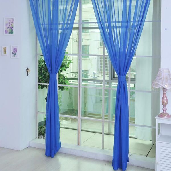 

party decoration 100cm270cm tulle curtains translucent modern home white sheer voile for living room 5z mm268