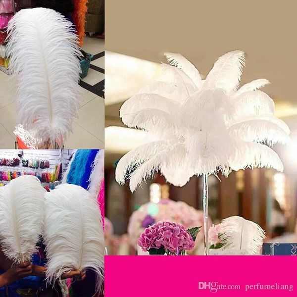

party decoration factory 10 colors sell 20-45cm(8inch~18inch) diy ostrich bulk feather plumes for wedding centerpiece table