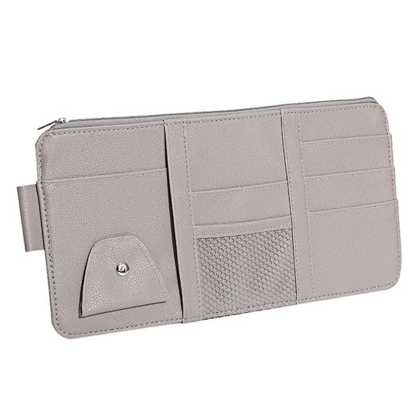 

car organizer sun visor zipper type card holder storage folder