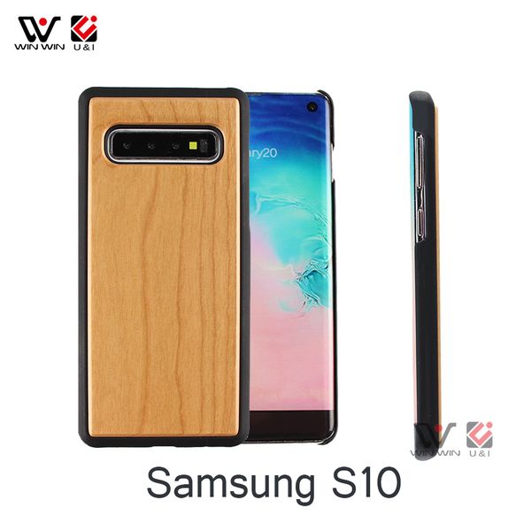 Fashion Impermeabile Telefono Custodie Blank TPU in legno Blank per Samsung Galaxy S10 Lite Plus Black Cover Shell Commercio all'ingrosso