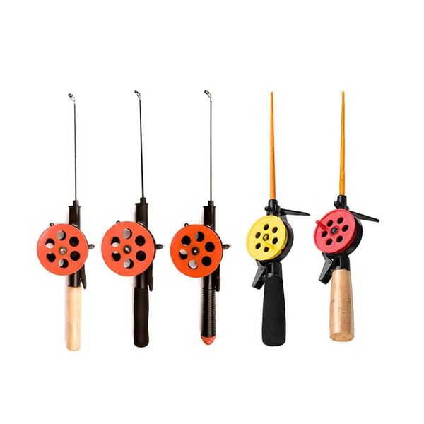 

light weight winter fishing rods ice portable shrimp pole tackle tools boat