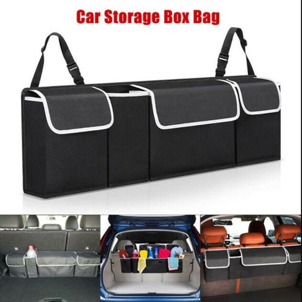 

car organizer adjustable trunk backseat storage bag high capacity multi-use oxford seat back organizers automobile interior