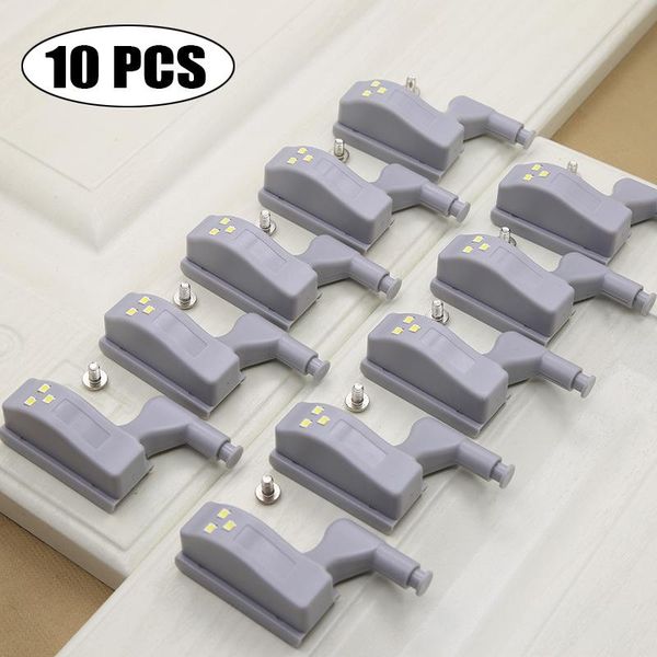 

5/10pcs universal led under cabinet light wardrobe closet inner hinge night for cupboard kitchen bedroom door