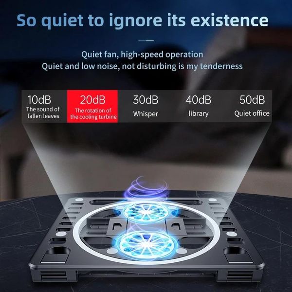 

adjustable lapcooling stand holder dual fan computer tablet bracket multifunction six height for pc stands