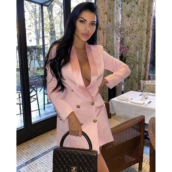 

women's jackets xl xxl ladies winter style long sleeve v neck button black white women jacket 2021 celebrity high streeve ol coat, Black;brown