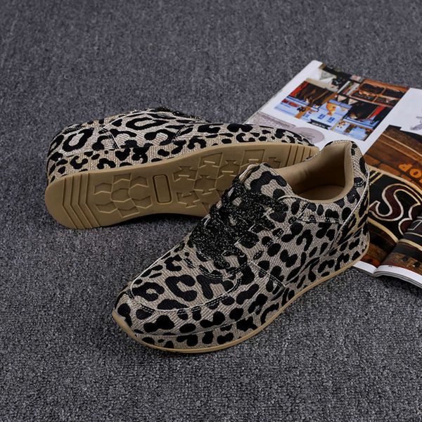 

casual shoes g3d9 women's shoes fashion trend leopard print women's large size sports versatile net red tide y0jz, Black