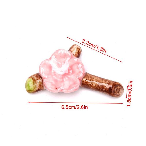 

chopsticks 1pcs japanese style ceramic tableware rests chop sticks holder rack sushi cherry blossom chopstick rest decorative