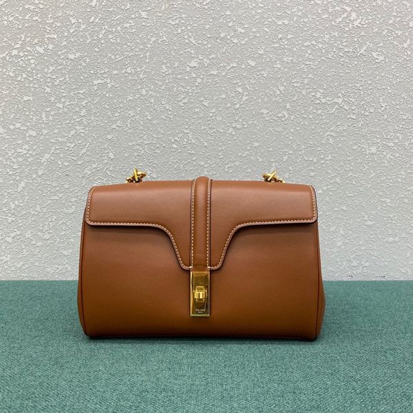 

2021 leather celinse teen soft16 versatile women's one shoulder hand messenger bag luxuryss designerss yw