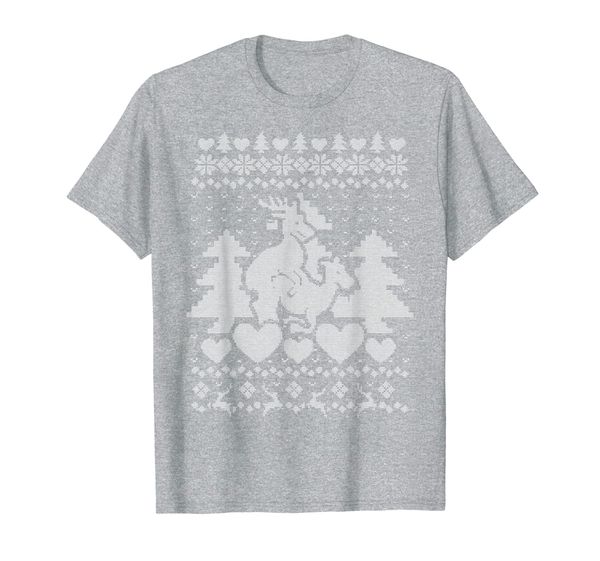 

Reindeer Couple Making A Baby Ugly Sweater Style Funny Xmas T-Shirt, Mainly pictures