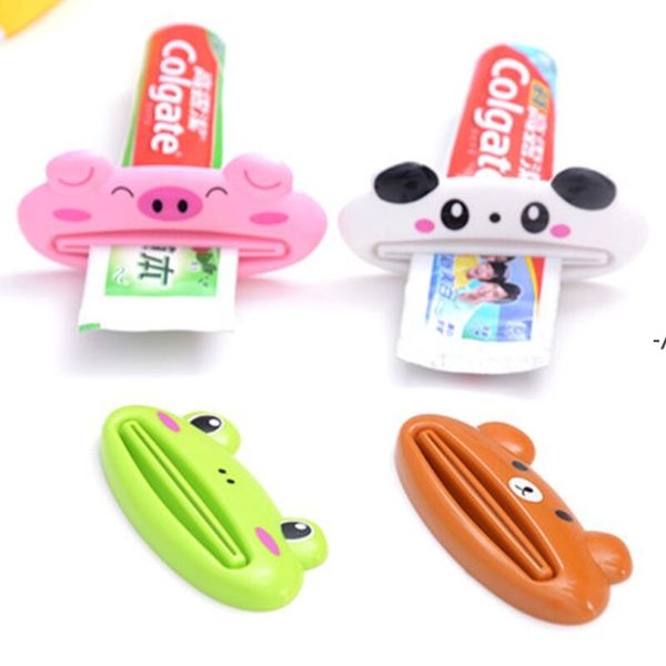 Cute animal Multifunction Sprifunction / DentyPaste Squeezer Home Commodity Bathroom Tubo Desenhos Animados Dentífricos Dispensador Extrusora JJA9106