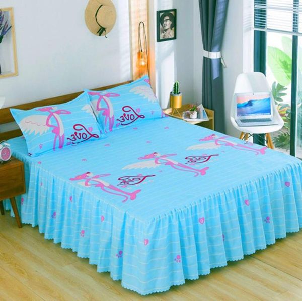 

bedding sets bed skirt suit fashion european american style 1 bedspread + 2 pillowcase sheet bedroom decoration supplies f0001