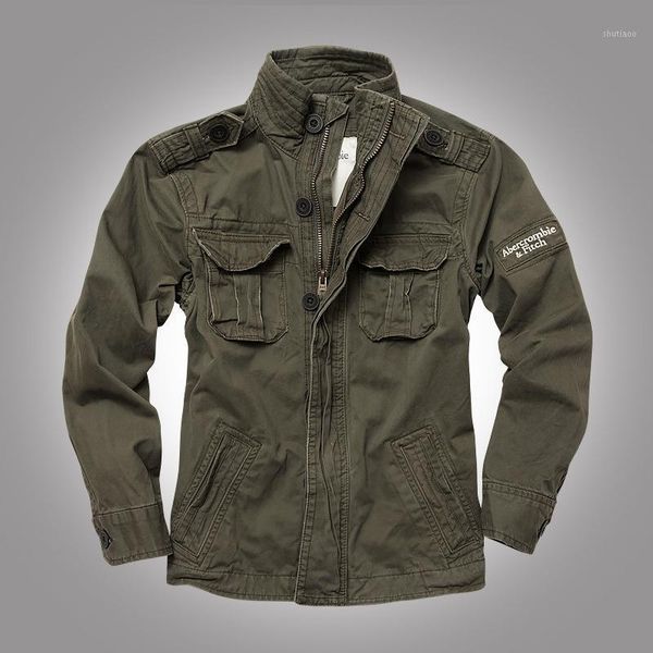 

men's jackets autumn winter mens camo jacket sportswear thick khaki men military camouflage coat male outdoor work cargo, Black;brown