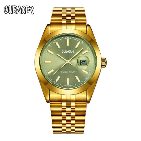

wristwatches quartz watches for mens stainless steel men watch luxury wristwatch man date business male oubaoer 2021 fashion casual clock, Slivery;brown