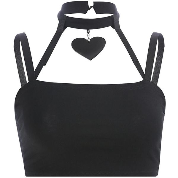 

women tanks womens crop sleeveless punk bandage t shirt black camis wrap tank bustier with belt for, White