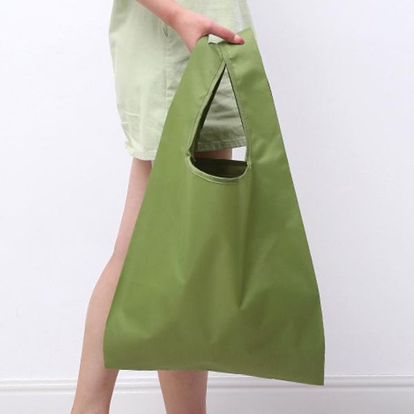

creative storage bag handbag foldable shopping bags reusable folding grocery oxford eco tote