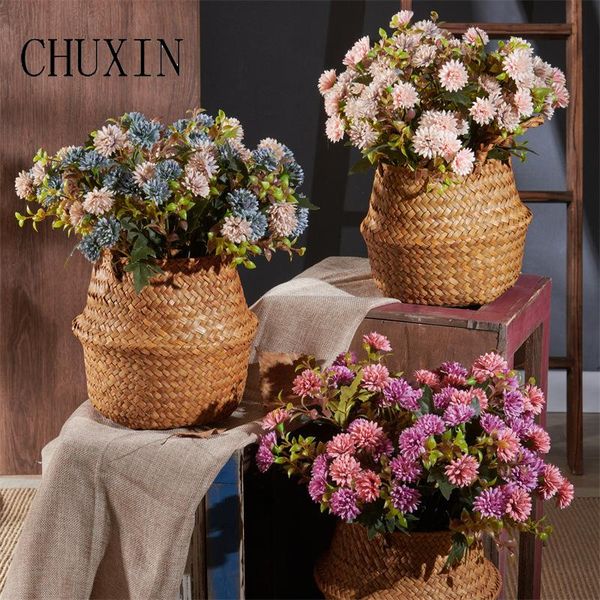 

decorative flowers & wreaths diy artificial silk small clove carnation bouquet home bedroom decoration fake flower wedding scene layout pogr