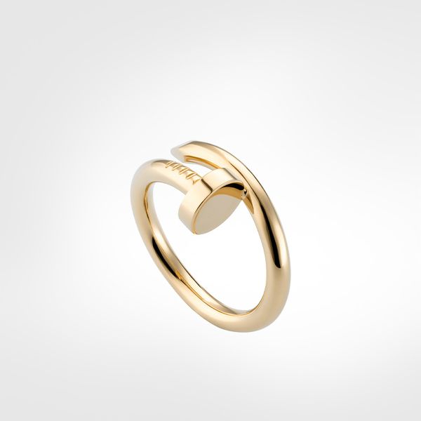 

nail ring mens band rings diamonds designer luxury jewelry women titanium steel alloy gold-plated craft gold silver rose never fad233v