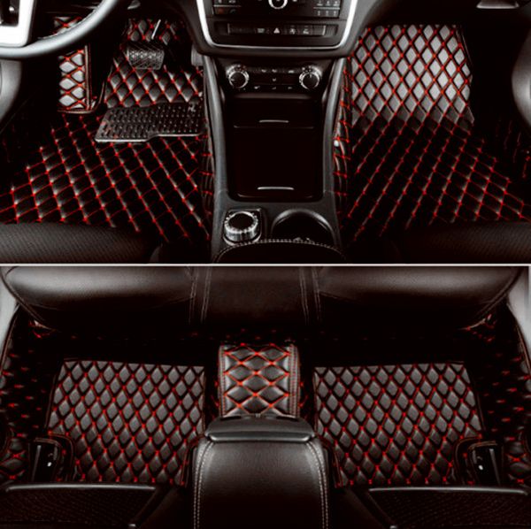 

custom car floor mats fit for f150 2015-2020 pickup 4 door black beige