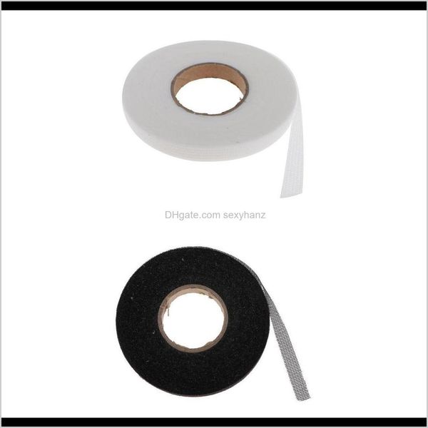 

notions tools apparel drop delivery 2021 2 rolls 54 yards adhesive hemming iron on sewing fabric fusing tape 1cm hyoqe, Black