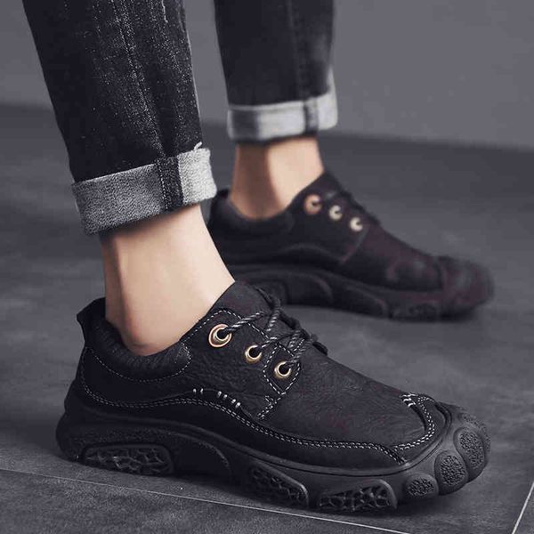 

dress shoes genuine leather men business mens casual male lace up oxfords footwear fashion lace-up simple casual 4xqi, Black