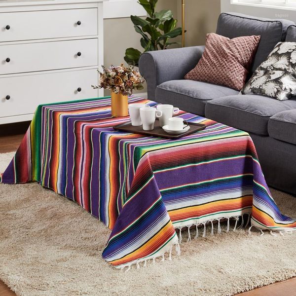 Tabela Pano Mexicano Estilo Cobertor Toalha de Tablecloth Runner Tecido Beach Tapete