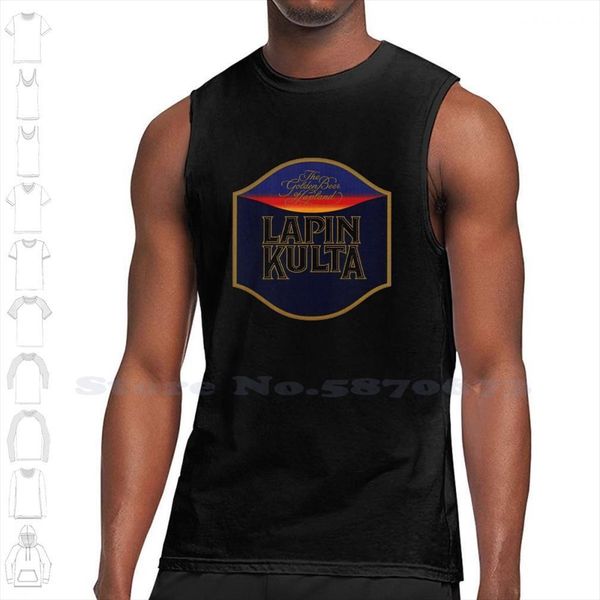 

lapin kulta beer finland summer funny tank sleeveless vest for men women japan shikibu tokyo clubs dance electro, White;black