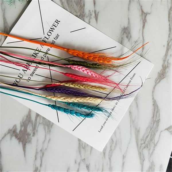 

pcs / lot natural dried flowers bouquet original color dry bunch wheat decorative & wreaths