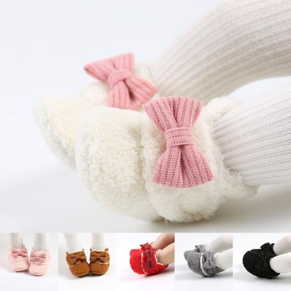 

first walkers baby girls boys soft booties snow boots infant toddler warming prewalker shoes chaussette antiderapante calcetines