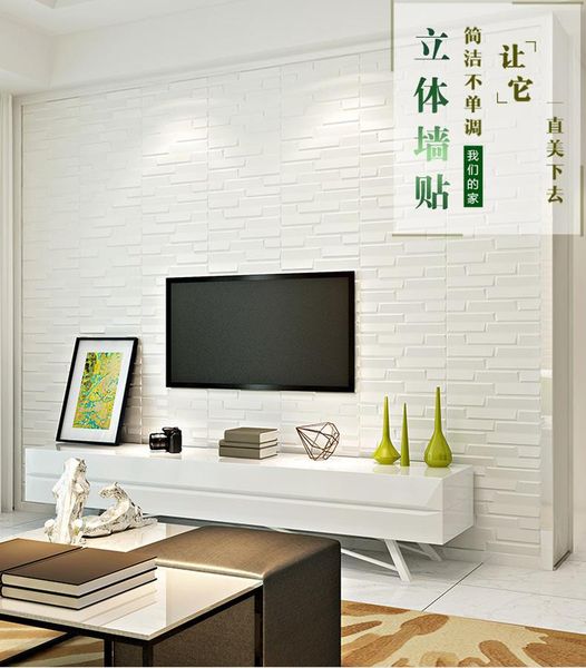

wallpapers 77 * 70cm 3d three-dimensional wall stickers wallpaper diy waterproof tv background living room