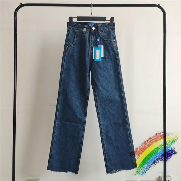 

2021ss ader error vintage distressed jeans men women 1:1 blue adererror pants trousers men's
