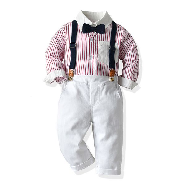 

pants suit stripe shirt strap pants two piece personalized oe,, Blue